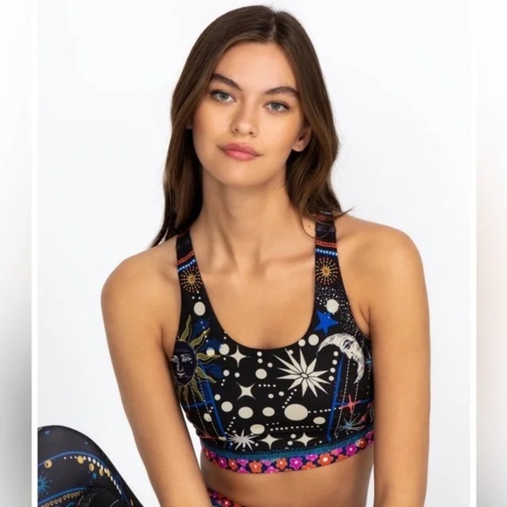Johnny Was | CELESTIN BEE ACTIVE RACER BACK SPORTS BRA Size XS